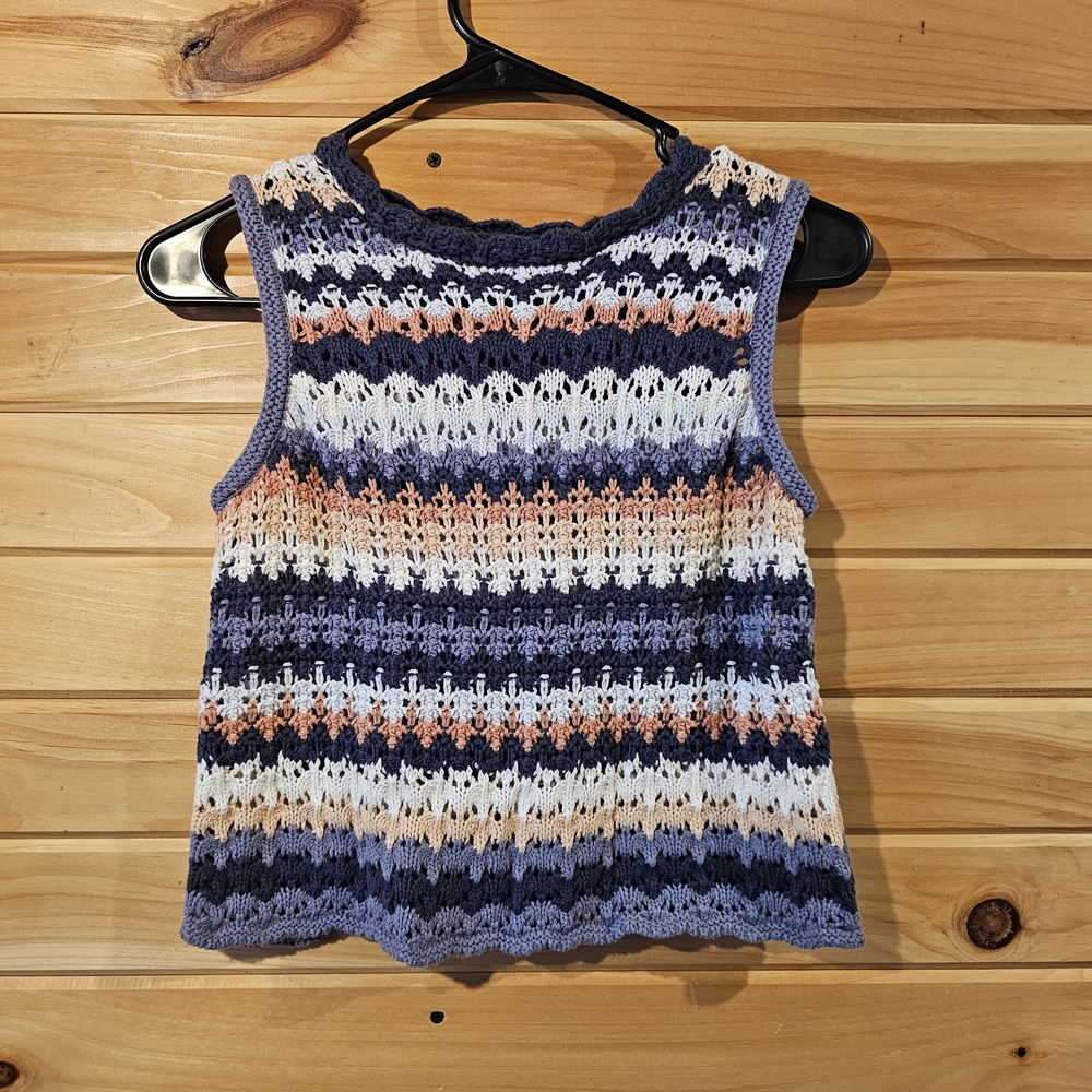 Universal Threads Crop Multicolor Knit Sleeveless Top